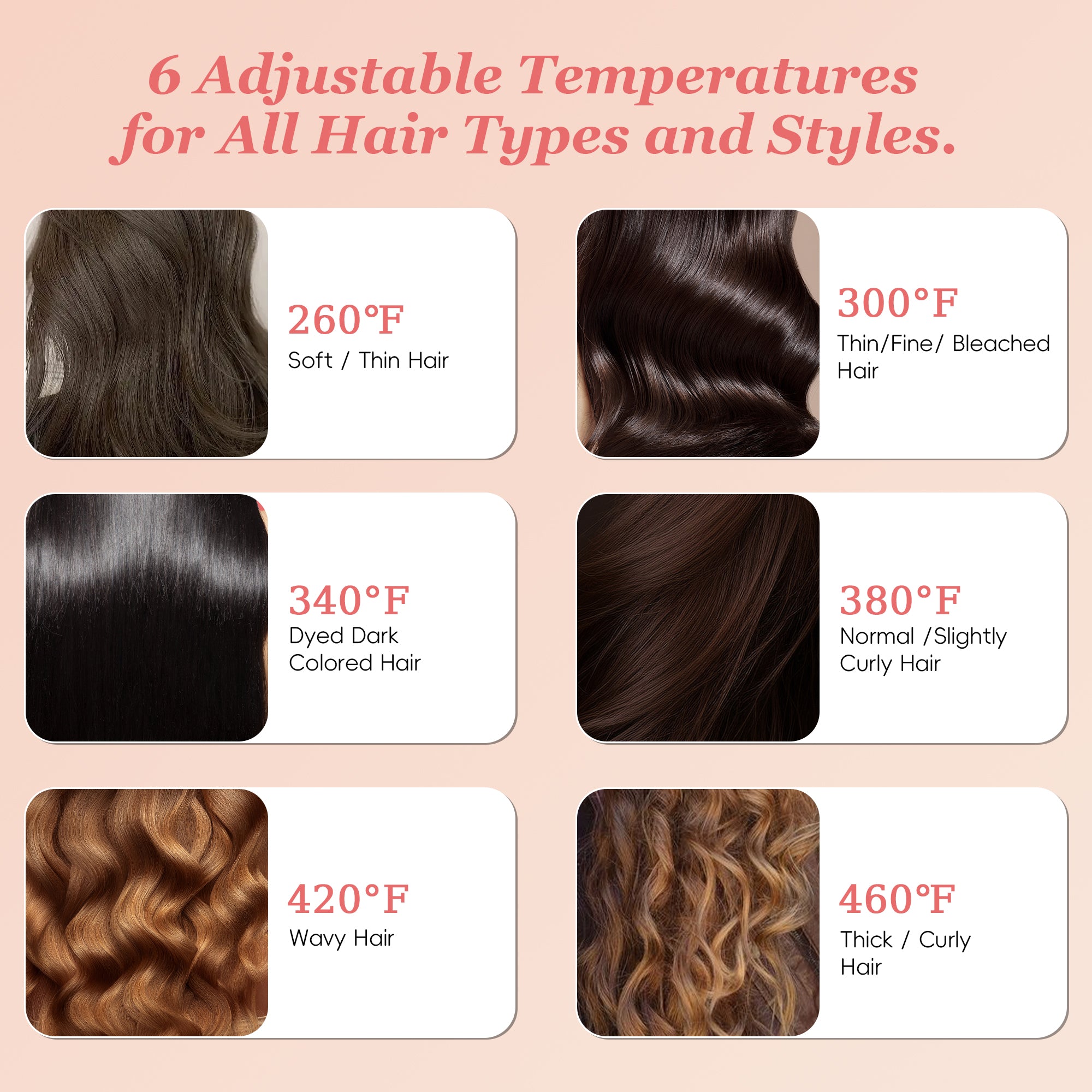 Nicebay Hair Straightener Brush Travel, 6 Temperature Options Hair Straightening Brush, Rotatable Switch Straightener Brush