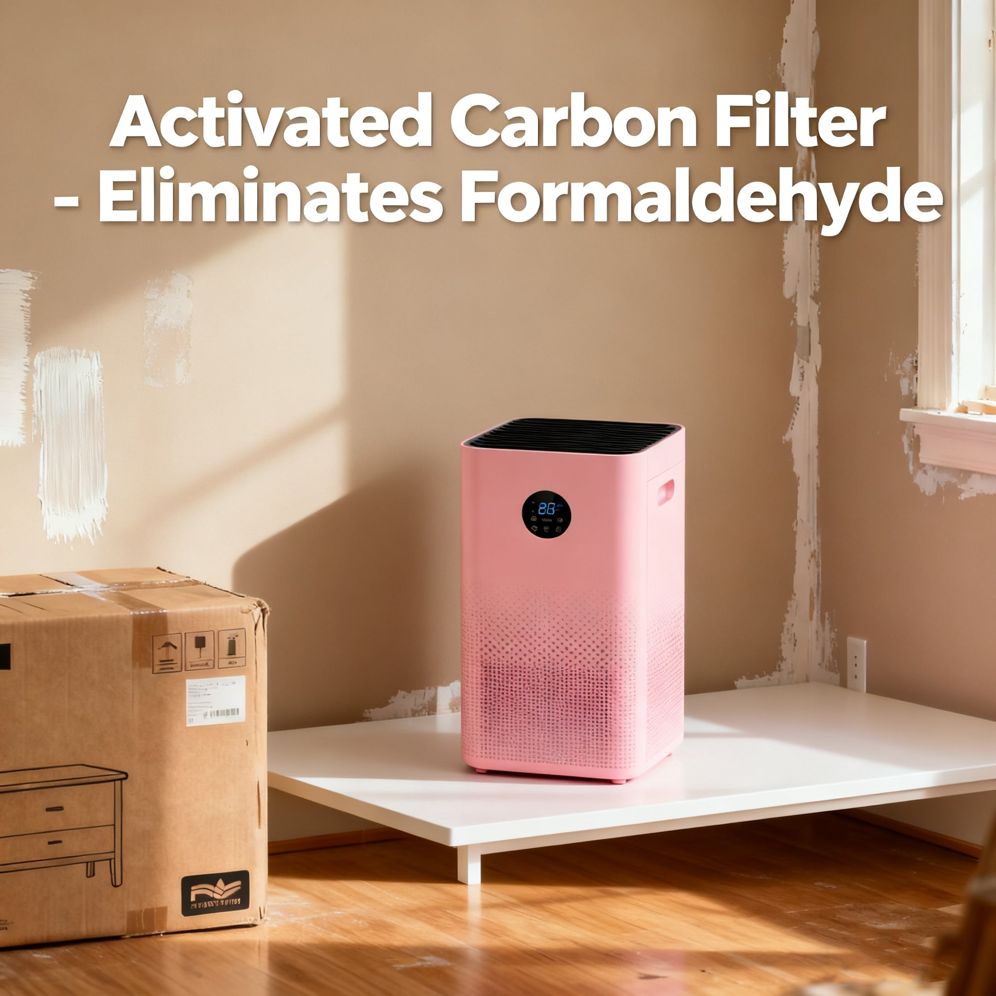 WHALL Air Purifier for Home Large Room (1500 Ft² Coverage), True HEPA Filter, 20dB Sleep Mode, Ideal for Bedroom & Pet Areas
