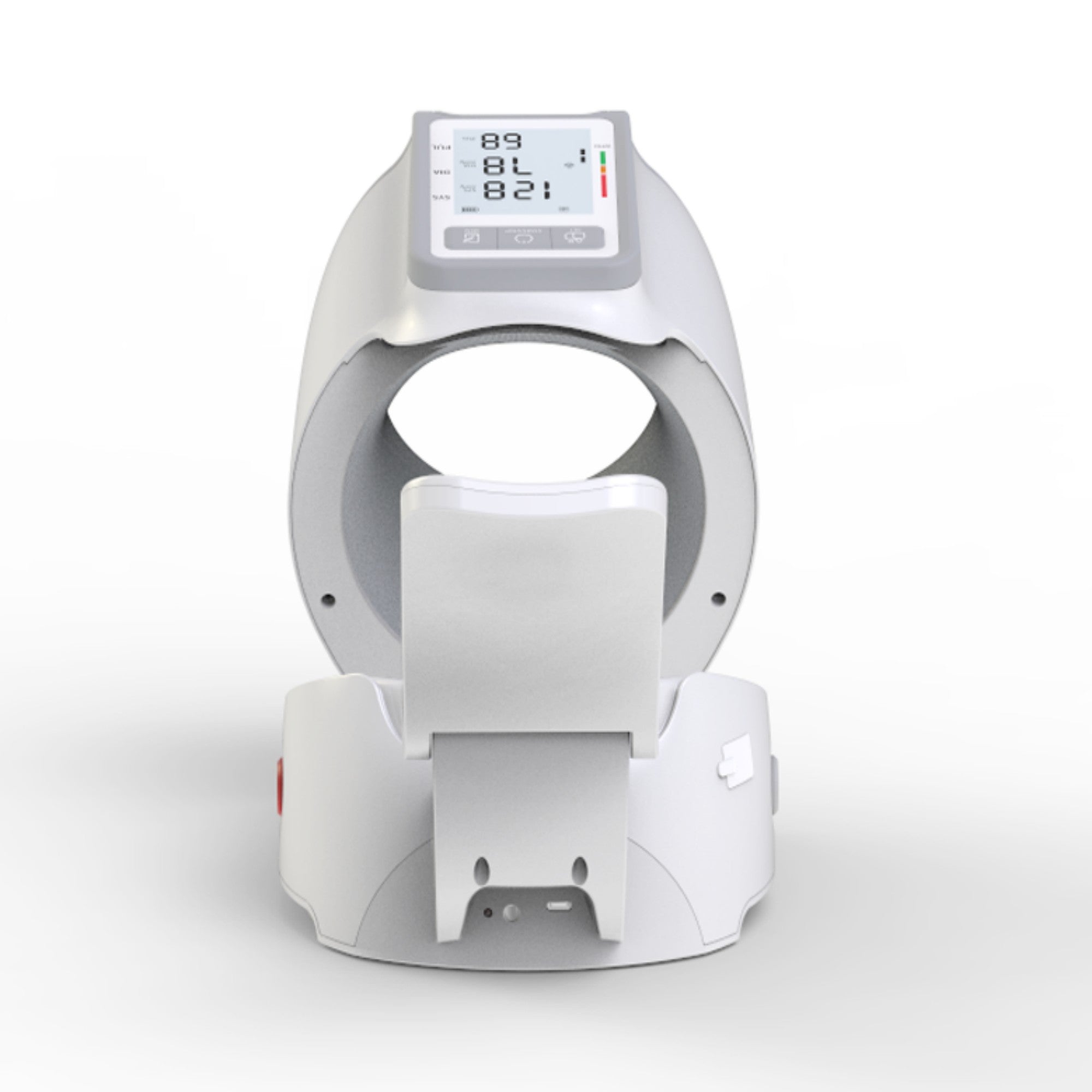 NICEBAY Upper Arm Blood Pressure Monitor, Automatic Digital BP Machine, No Arm Wrap Design, Large LED Display, One-Button Use for Home & Seniors