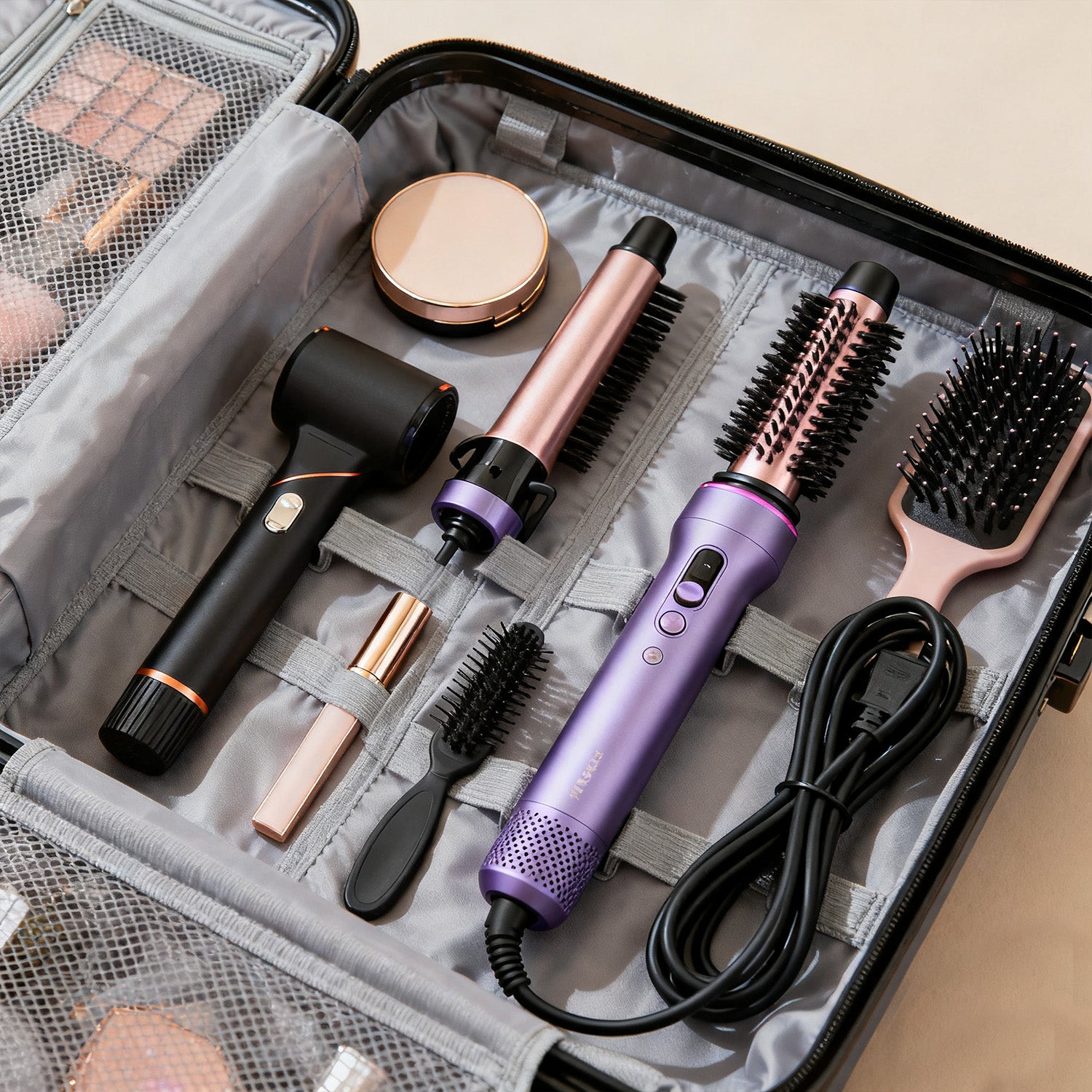 NICEBAY Auto Hair Curler, Automatic Curling Iron with 4 Temperature & 3 Timer, Automatic Shut-Off