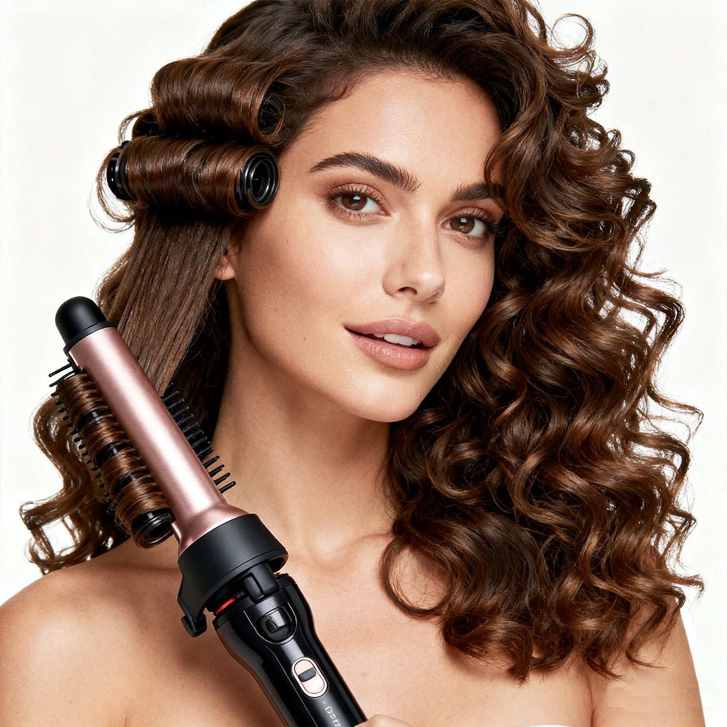 NICEBAY Auto Hair Curler, Automatic Curling Iron with 4 Temperature & 3 Timer, Automatic Shut-Off
