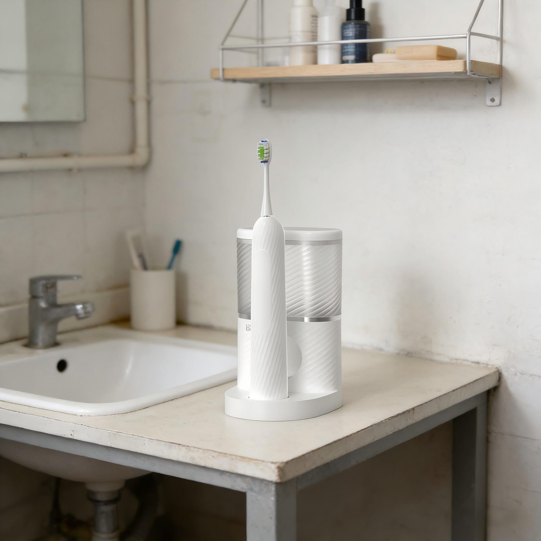 NICEBAY Flossing Electric Toothbrush with Water Flosser Combo In One