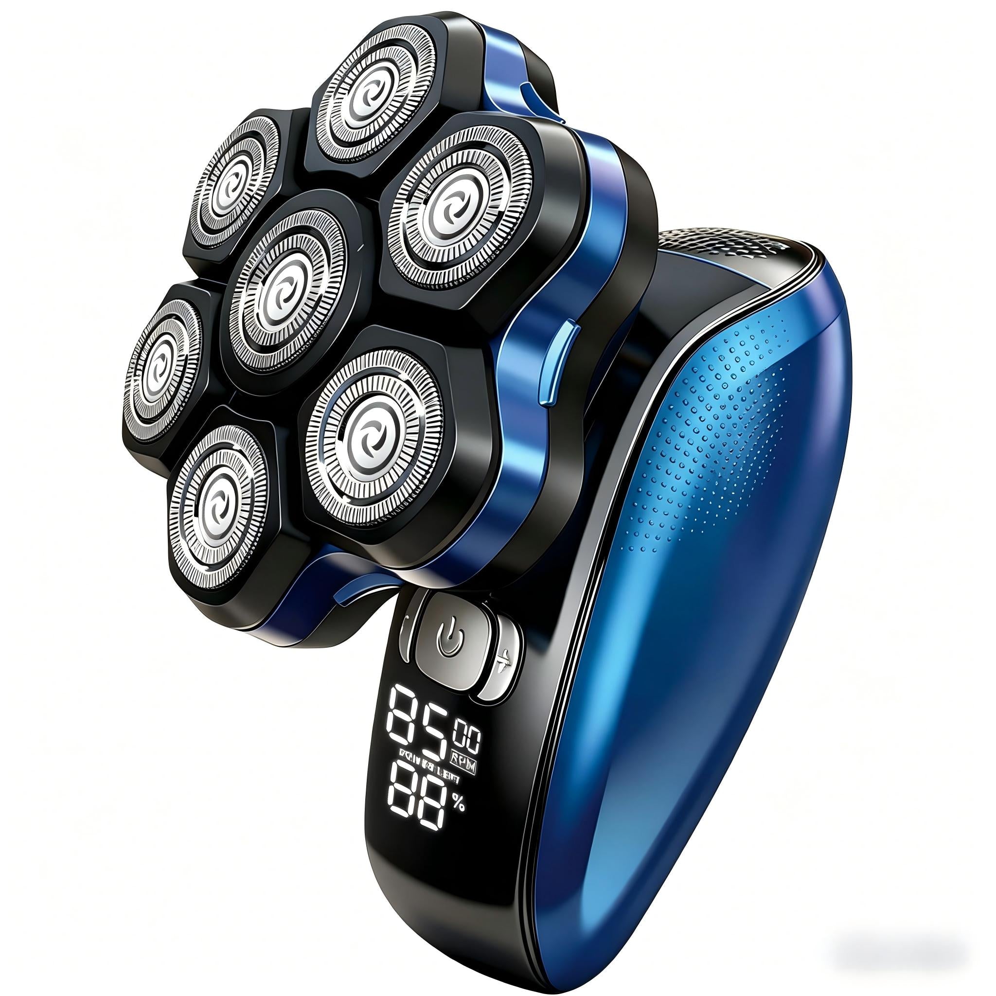 NICEBAY Head Shavers for Bald Men, Magnetic Electric Razor, 7D Rotary Shaver