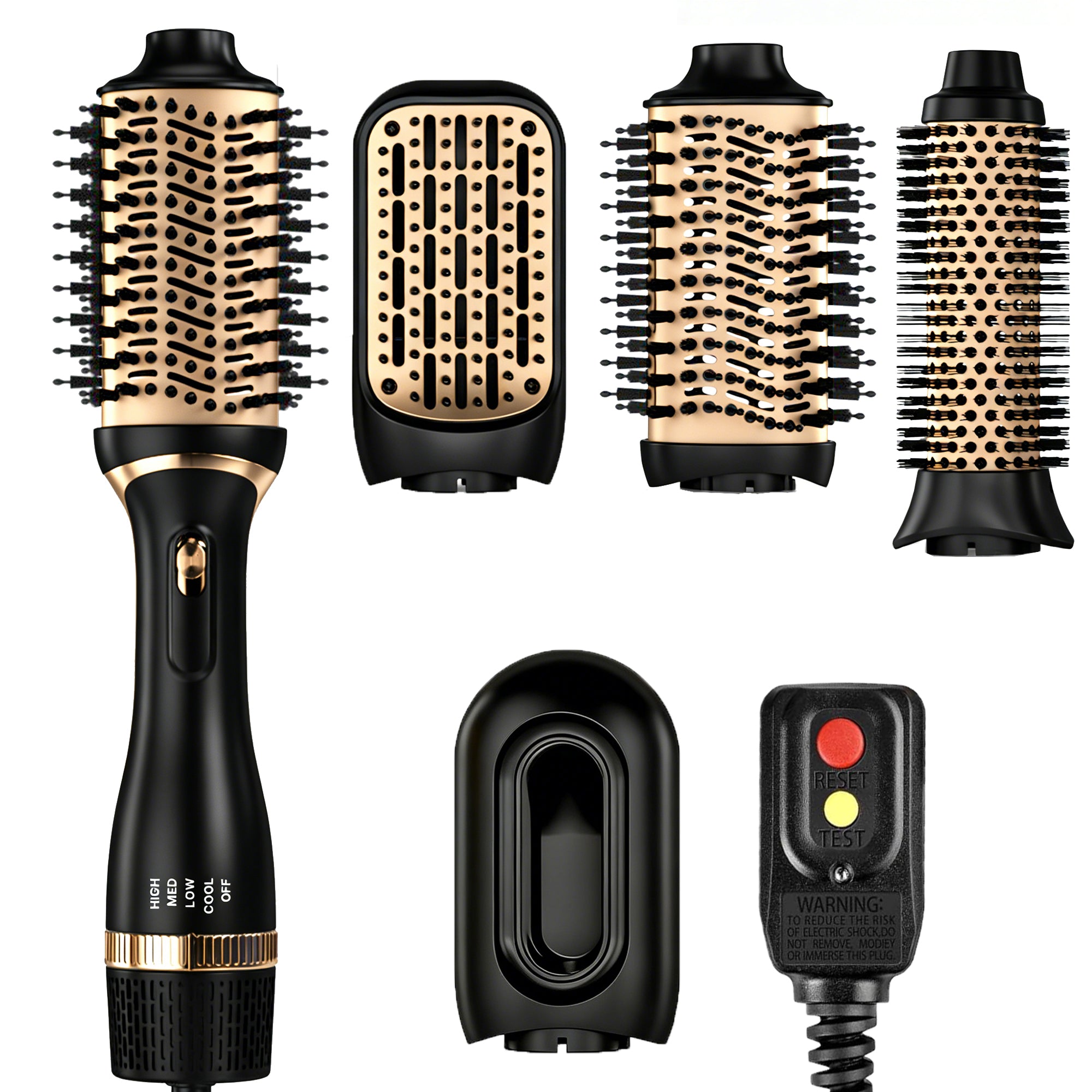 SKIMI Hair Dryer Brush, Hot Air Brush, Blow Dryer Brush Tool Set, Negative Ion Blow Dryer Brush Styling Tool Set Straightener/Dryer/Curling/Smoothing