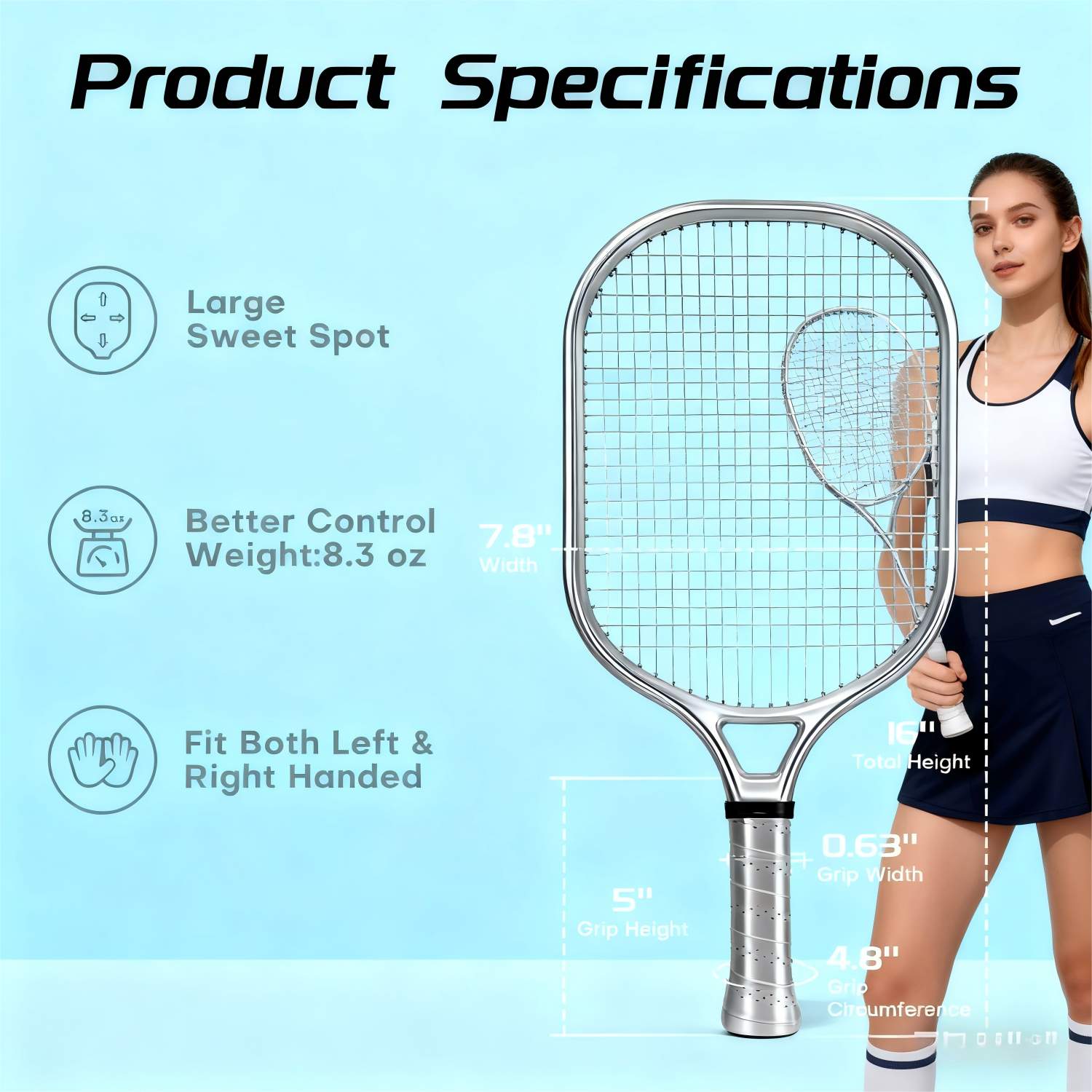 LUZZ Pickleball Paddle Set of 2 – T700 Carbon Fiber, Sandblasted Surface, Honeycomb Core, Ergonomic Grip, Lightweight & Pro-Level Control for Beginners