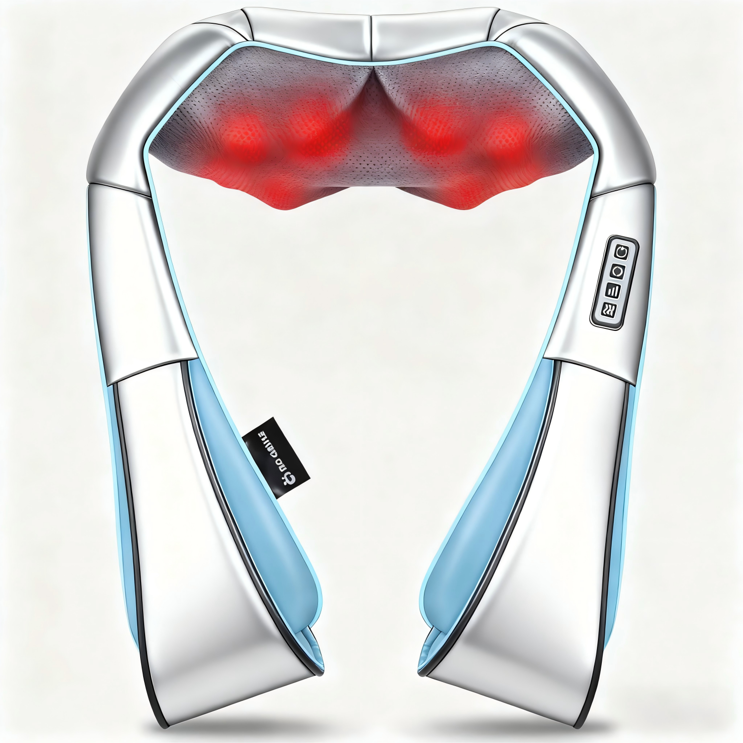 WHALL Back, Shoulder & Neck Massager with Heat Electric Deep Tissue 4D Kneading Massage Pillow