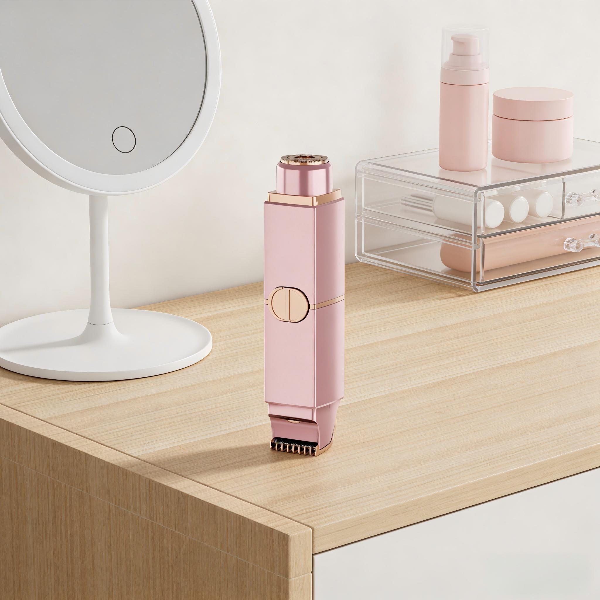 NICEBAY Smooth & Silky Body & Bikini Trimmer Kit, Wet/Dry, Battery Operated