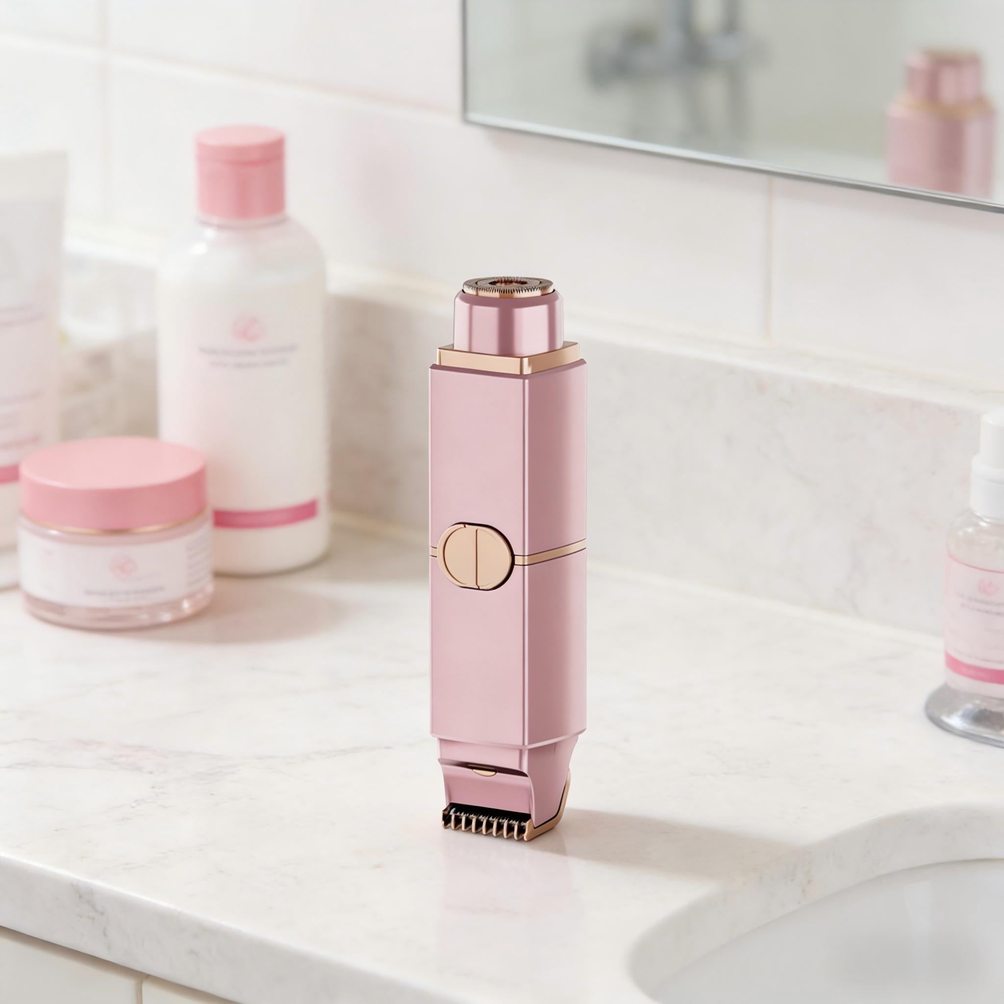 NICEBAY Smooth & Silky Body & Bikini Trimmer Kit, Wet/Dry, Battery Operated