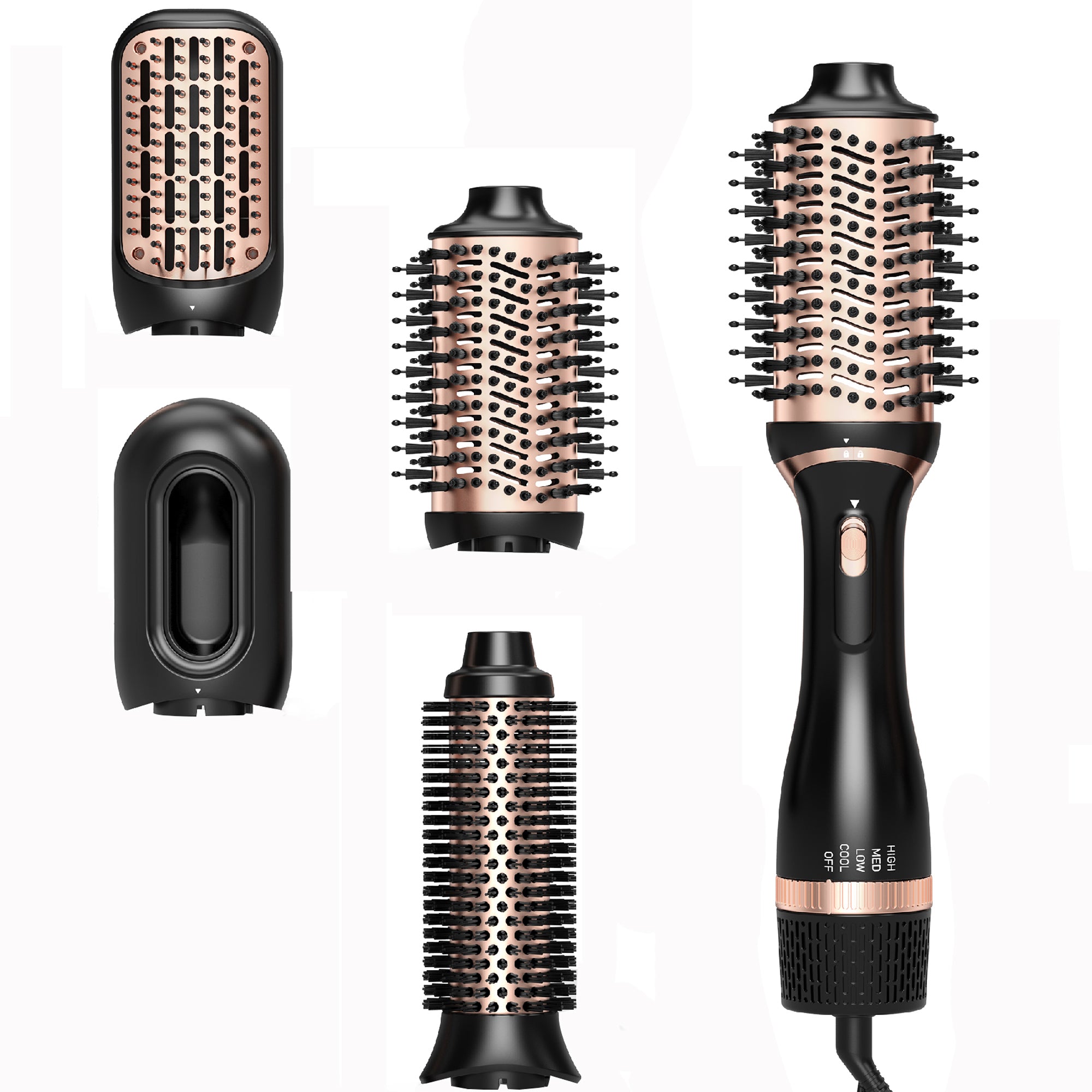 Nicebay Hair Dryer Brush, Oval Brush Head Hot Air Brush Styler & Volumizer with Ionic Technology, NTC Smart Temp Control for Smooth