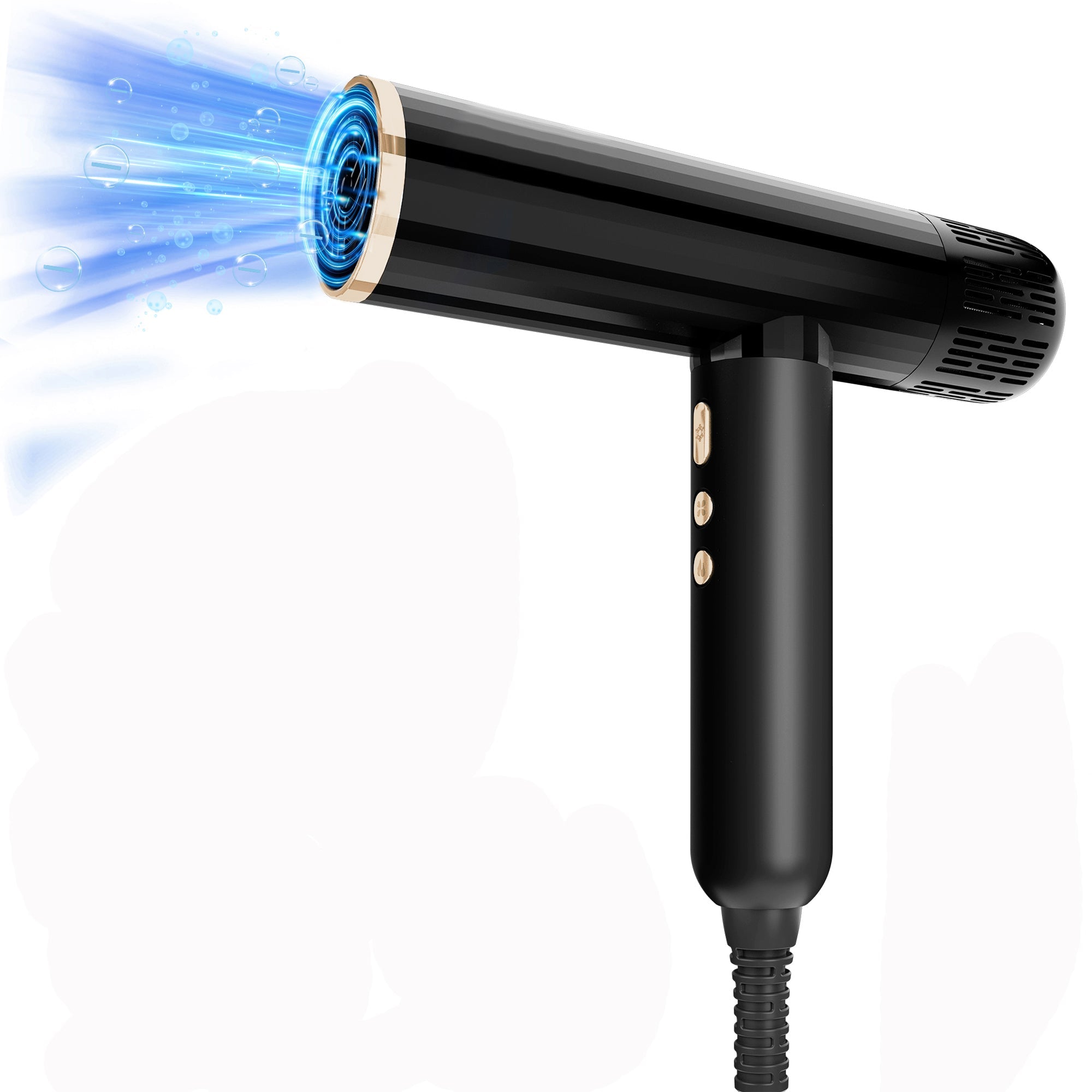 Nicebay Ionic Hair Dryer, Professional Blow Dryer with 3 Attachments, 110000RPM High-Speed