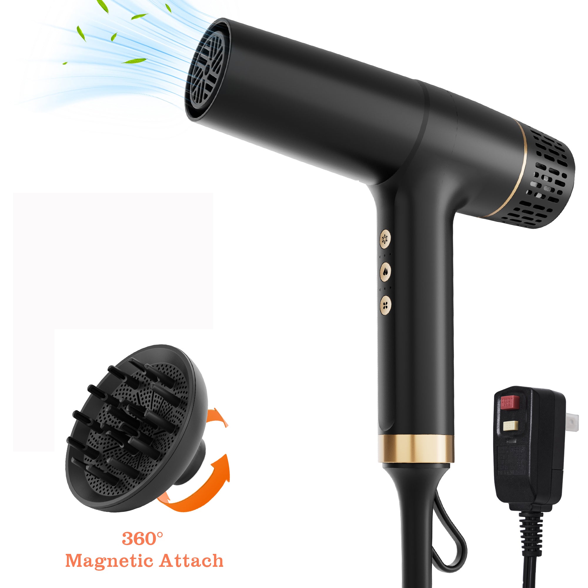 SKIMI Hair Dryer, High-Speed Brushless Motor Blow Dryer, Small Hair Dryer For Women
