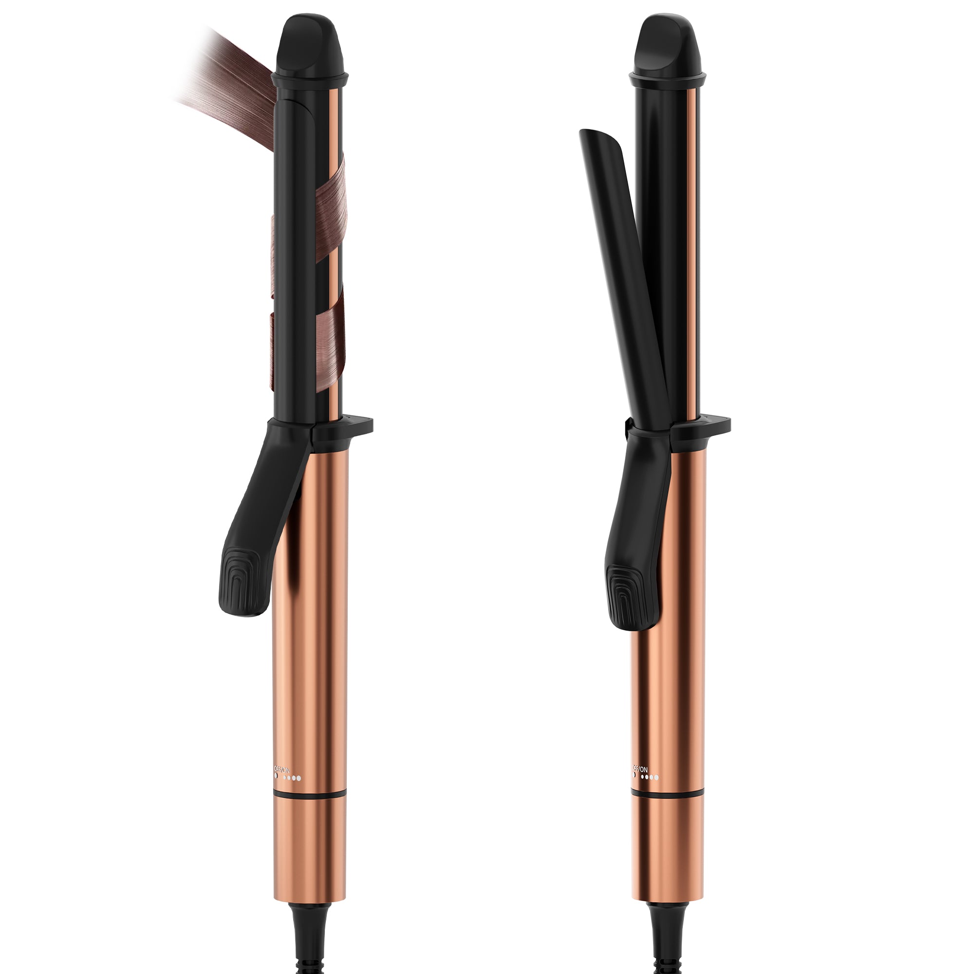 NICEBAY 1 Inch Ceramic Curling Iron Wand, 6 Temp Settings Up to 430F, Professional Curler for All Hair Types