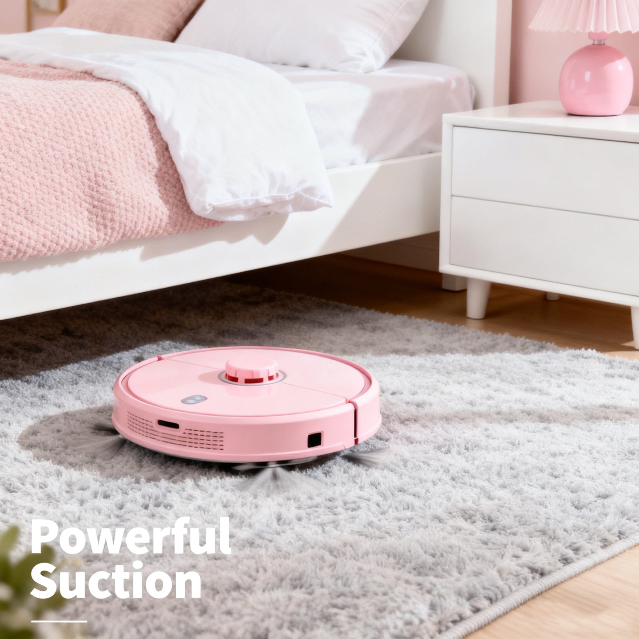 WHALL Robot Vacuum with Auto Empty Dock – Superior Power-Lifting Suction, Anti-Tangle Dual Rubber Brushes,Great for Pet Hair