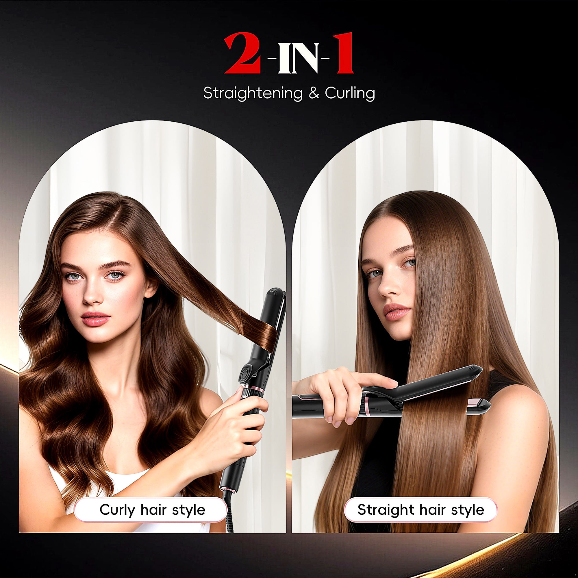 NICEBAY by SKIMI Thermal Brush, Curling Iron, Hair Curler Wand, Flat Iron, Hair Straightener, Hair Dryer Brush, Round Brush Hair Dryer, Dual Voltage