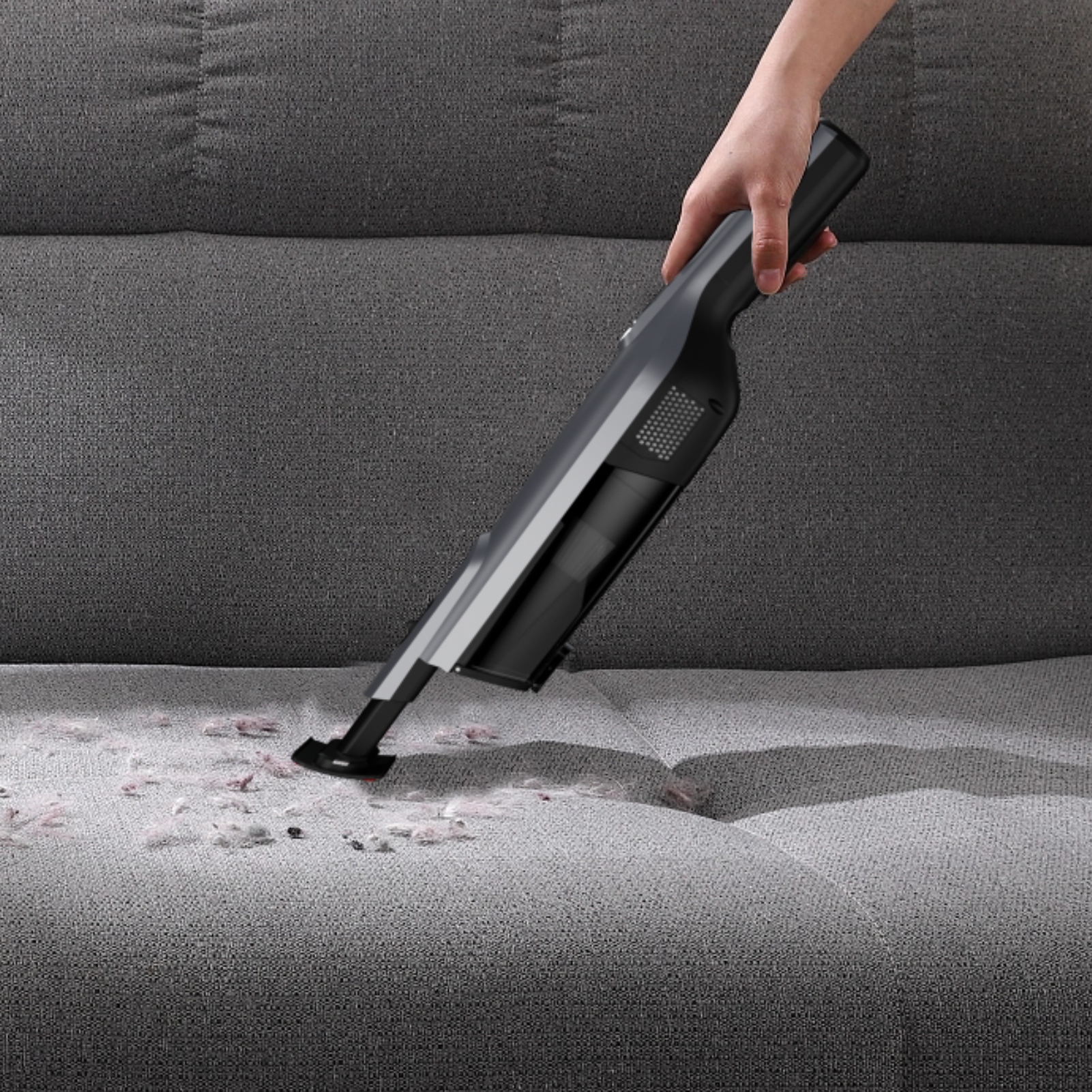 WHALL Powerful Suction Cordless Handheld Vacuum, Equipped with LED Light for Home & Car Cleaning Needs
