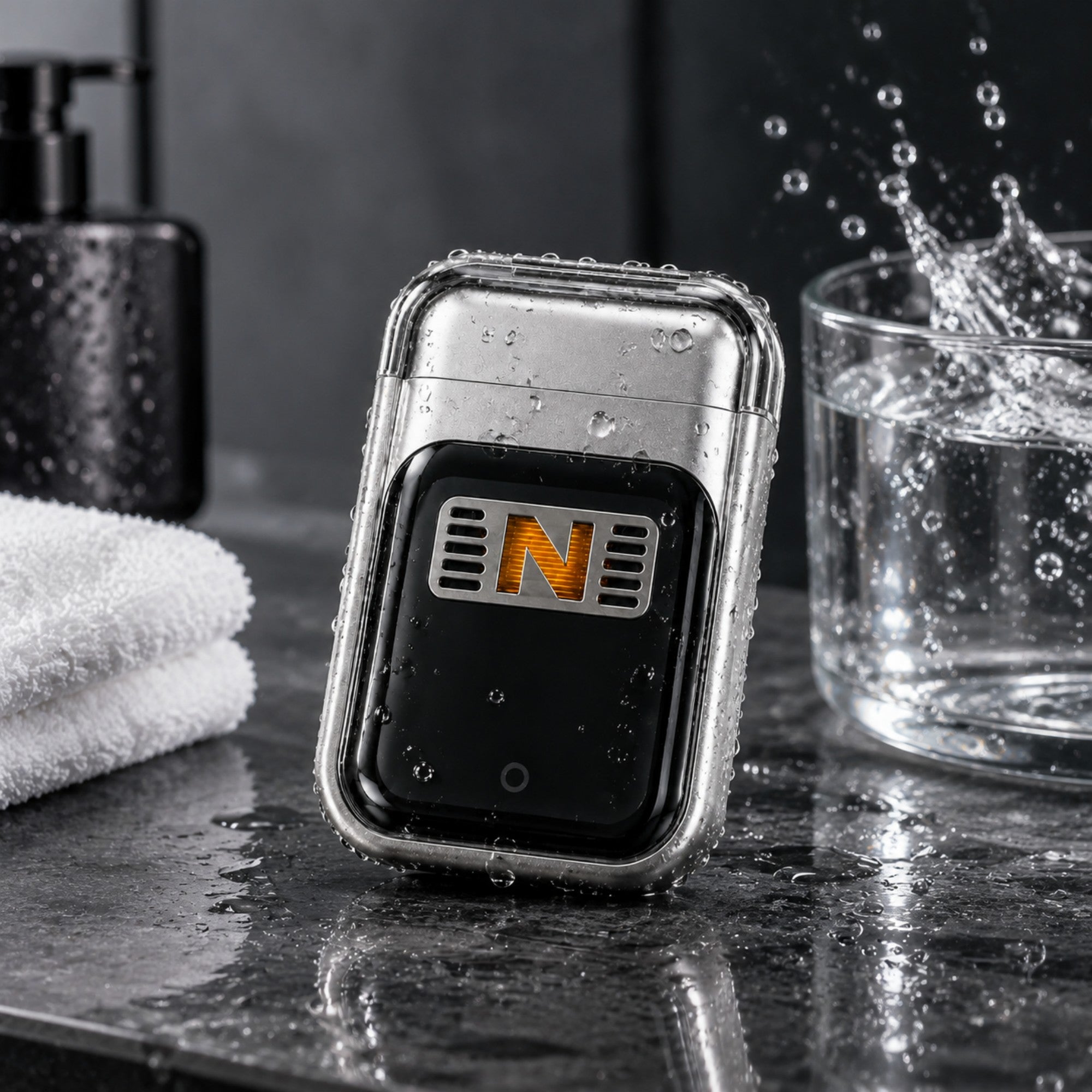 NICEBAY Electric Shaver for Men, Foil Shaver with Linear Reciprocating Motor, Wet Dry Electric Razor, Waterproof Rechargeable Shaver