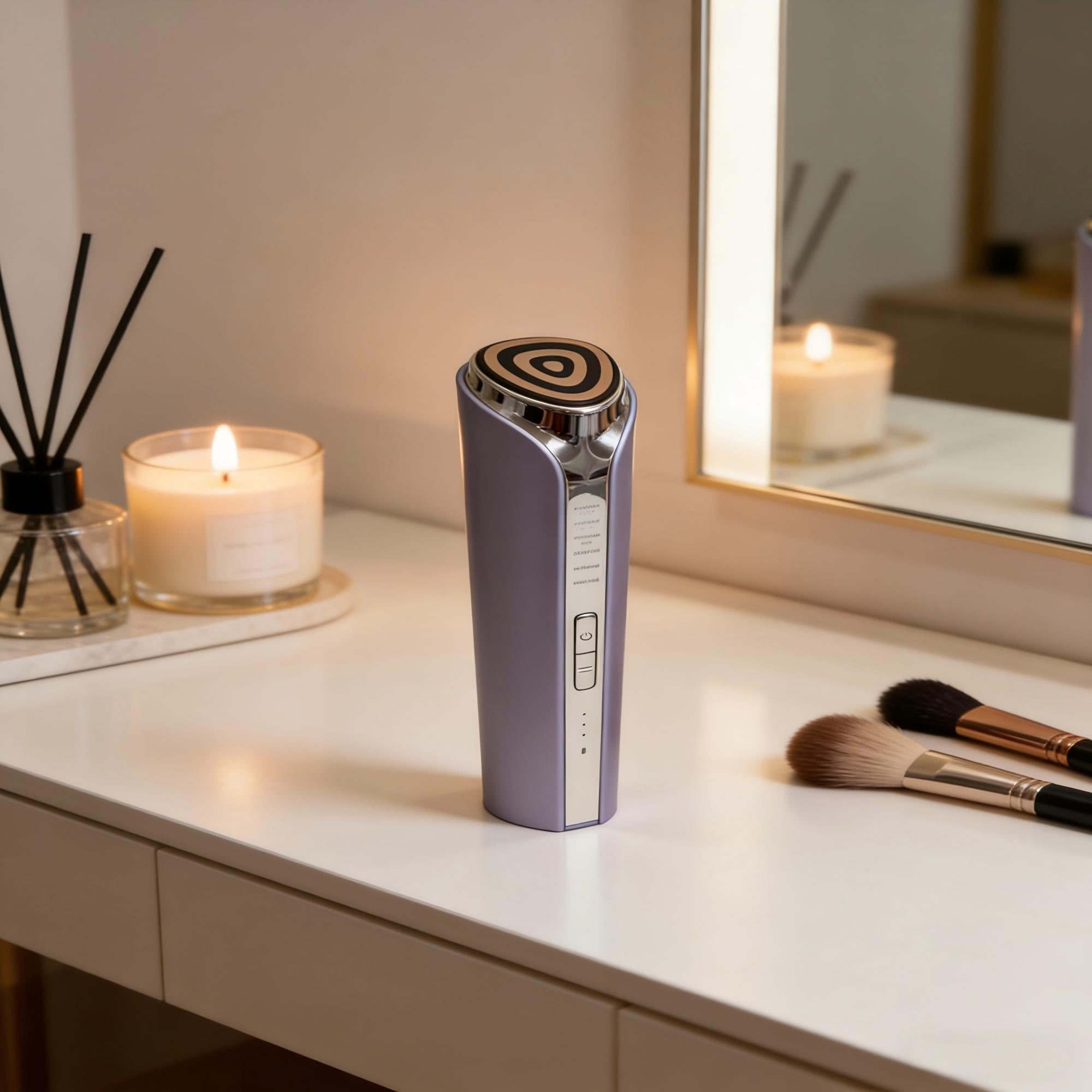 NICEBAY Handy LED Skin Rejuvenation Device, Anti Aging Facial Massager, RF Anti Wrinkles Skin Care Machine