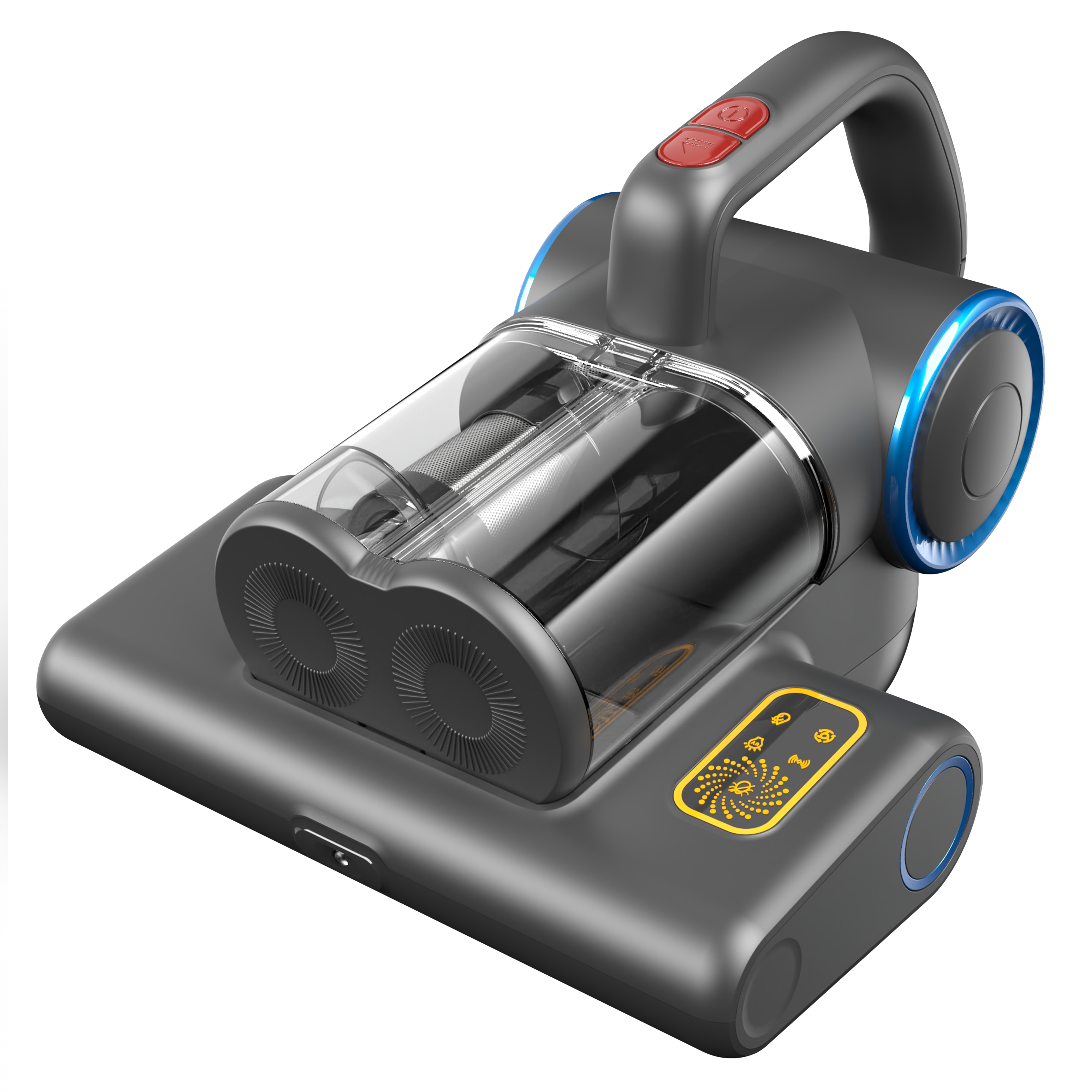 WHALL 500W Corded Bed Vacuum, Powerful 16Kpa with 253.7nm UV-C Lamp, 140°F Heat & HEPA, Ultrasonic Handheld for Bed/Sofa/Crib